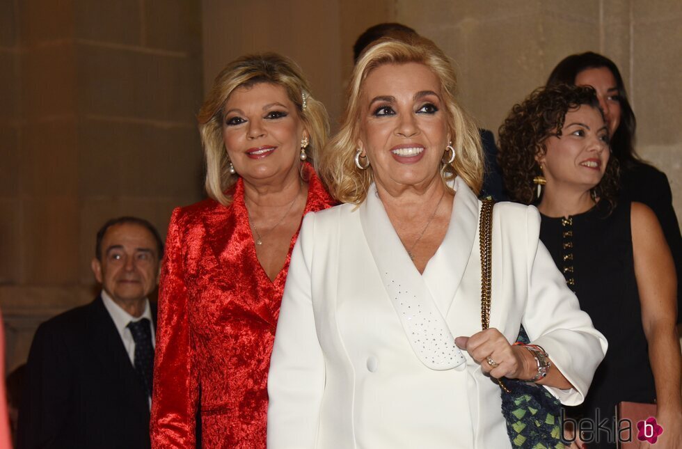 Terelu y Carmen Borrego en la cena previa a la entrega de Medallas de Oro al Mérito en las Bellas Artes