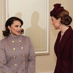 Kate Middleton y la Jequesa Jawaher Al Thani en su visita de Estado a Londres