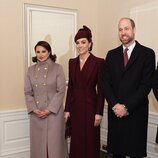 Kate Middleton y el Príncipe Guillermo reciben al Emir de Catar y a su mujer en su visita de Estado