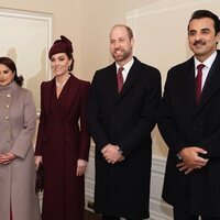 Kate Middleton y el Príncipe Guillermo reciben al Emir de Catar y a su mujer en su visita de Estado