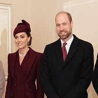 Kate Middleton y el Príncipe Guillermo en su recibimiento al Emir de Catar y a su mujer en su visita de Estado