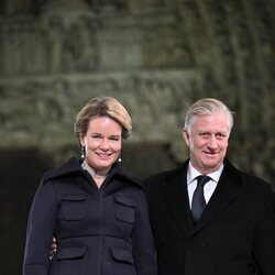 Los Reyes Felipe y Matilde de Bélgica en la ceremonia de reapertura de Notre Dame