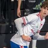 Pablo Urdangarin durante un partido de balonmano en Barcelona