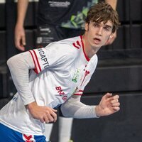 Pablo Urdangarin durante un partido de balonmano en Barcelona