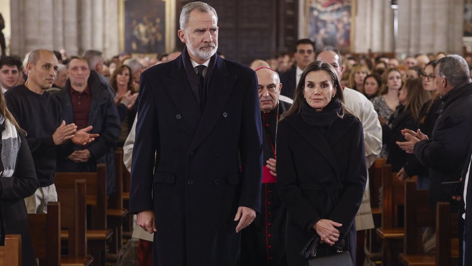 Los Reyes Felipe y Letizia en la misa funeral por las víctimas de la DANA en la Catedral de Valencia