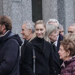 Andrea Casiraghi, Beatrice Borromeo y Carolina de Mónaco en el funeral de Fernanda Biffi Casiraghi