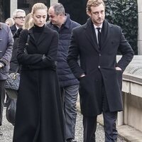 Pierre Casiraghi y Beatrice Borromeo en el funeral de Fernanda Biffi Casiraghi