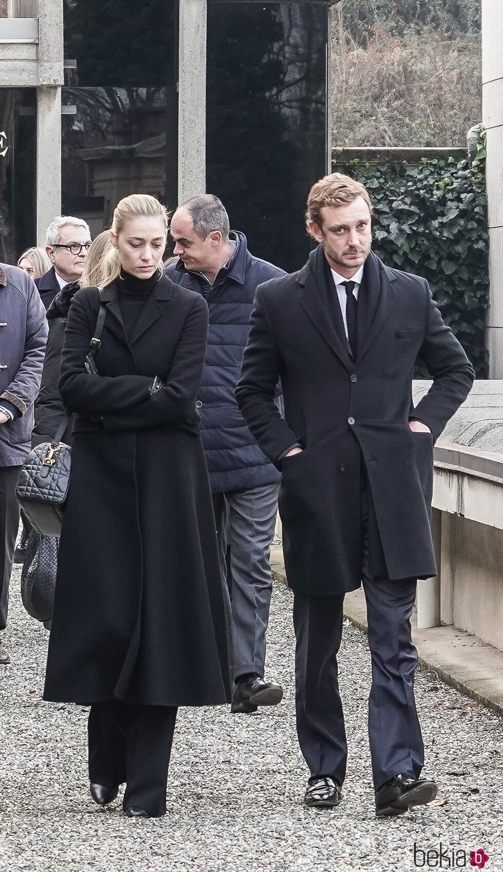 Pierre Casiraghi y Beatrice Borromeo en el funeral de Fernanda Biffi Casiraghi