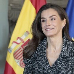 La Reina Letizia en una recepción a los trabajadores españoles de la FAO en Roma en su Visita de Estado a Italia