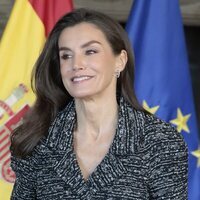 La Reina Letizia en una recepción a los trabajadores españoles de la FAO en Roma en su Visita de Estado a Italia