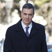 Pedro Sánchez en el tanatorio de Marisa Paredes