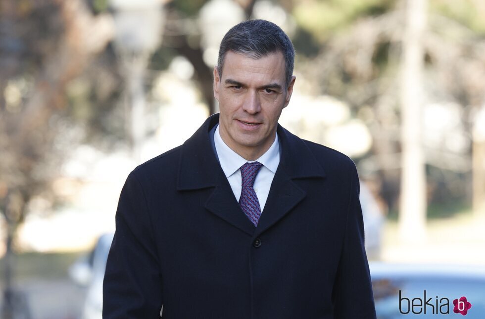 Pedro Sánchez en el tanatorio de Marisa Paredes