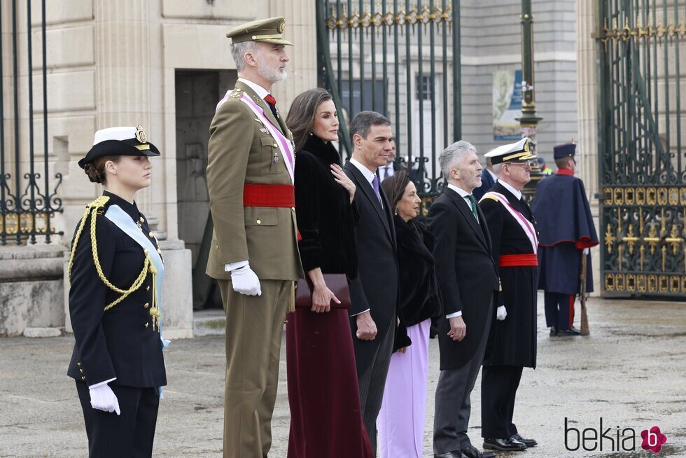 Los Reyes Felipe y Letizia, la Princesa Leonor y autoridades en la Pascua Militar 2025