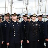 La Princesa Leonor con sus compañeros en el Juan Sebastián Elcano