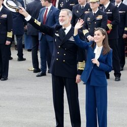 Los Reyes Felipe y Letizia se despiden de la Princesa Leonor emocionados 