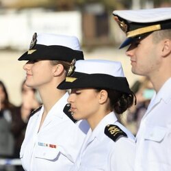 La Princesa Leonor al llegar a Tenerife en su primera parada con el Juan Sebastián Elcano