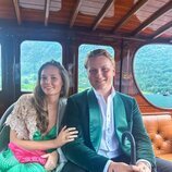 Ingrid Alexandra y Sverre Magnus de Noruega en la boda de Marta Luisa de Noruega y Durek Verrett