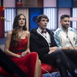 Maica, Óscar, Miguel Frigenti y Álex Ghita en la gala 4 de 'GH DÚO 3'