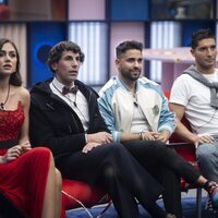 Maica, Óscar, Miguel Frigenti y Álex Ghita en la gala 4 de 'GH DÚO 3'