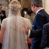 Nicolás de Grecia, muy cariñoso con Chrysi Vardinoyannis en su boda