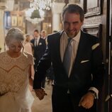 Nicolás de Grecia y Chrysi Vardinoyannis a la salida de su boda