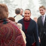 Ingrid Alexandra y Sverre Magnus de Noruega en la Misa de Navidad en Holmenkollen