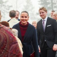 Ingrid Alexandra y Sverre Magnus de Noruega en la Misa de Navidad en Holmenkollen