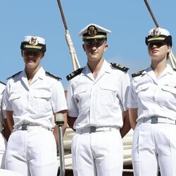 La Princesa Leonor a su llegada a Salvador de Bahía a bordo del Juan Sebastián de Elcano