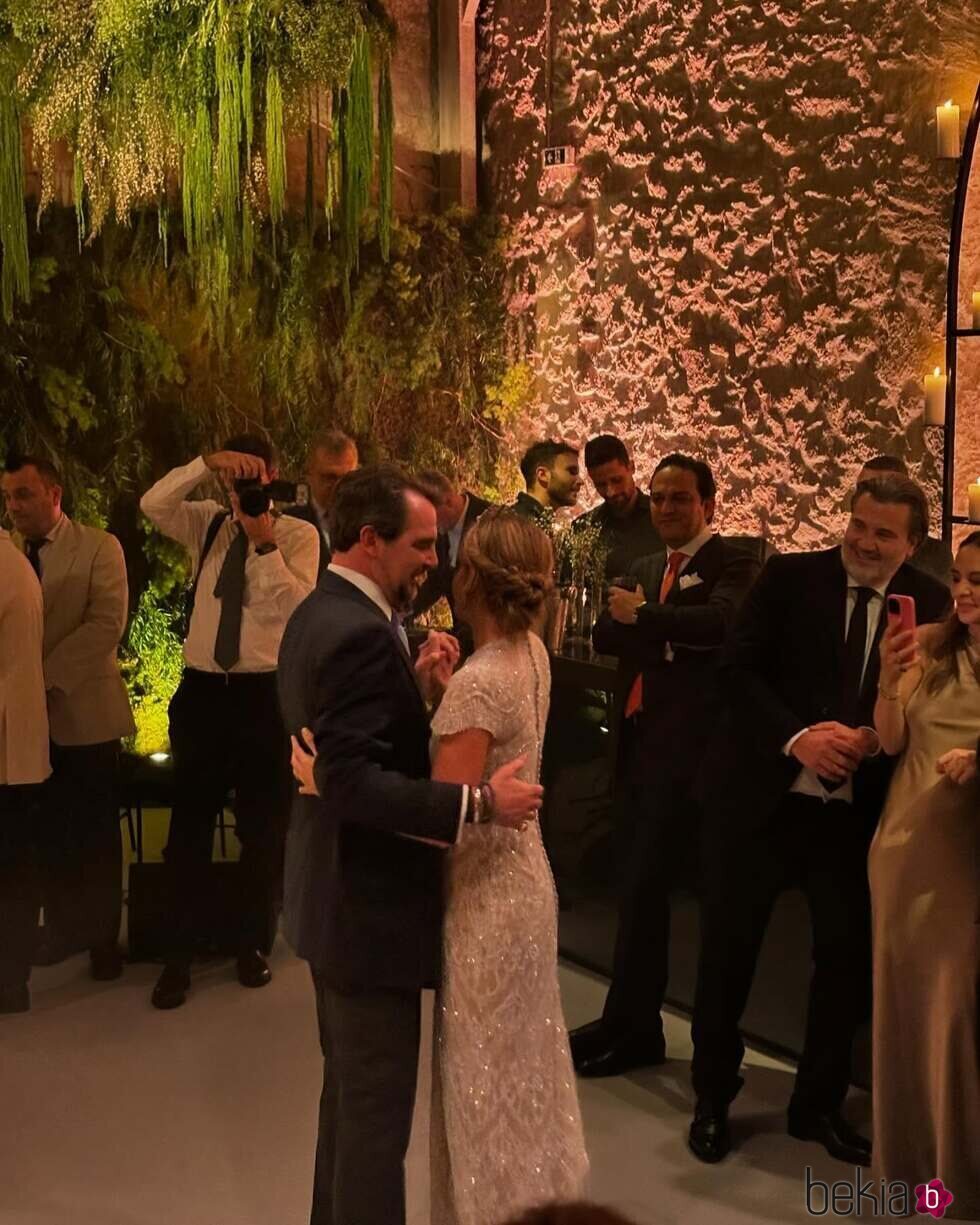 Nicolás de Grecia y Chrysi Vardinoyannis en su primer baile de casados en su boda