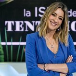 Sandra Barneda en la rueda de prensa del final de 'La isla de las tentaciones 8'