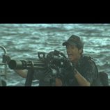 Rihanna en una escena de acción en la película 'Battleship'