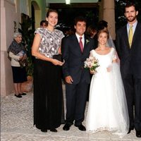 La Infanta Cristina y el Príncipe Felipe en la boda de Pepote Ballester