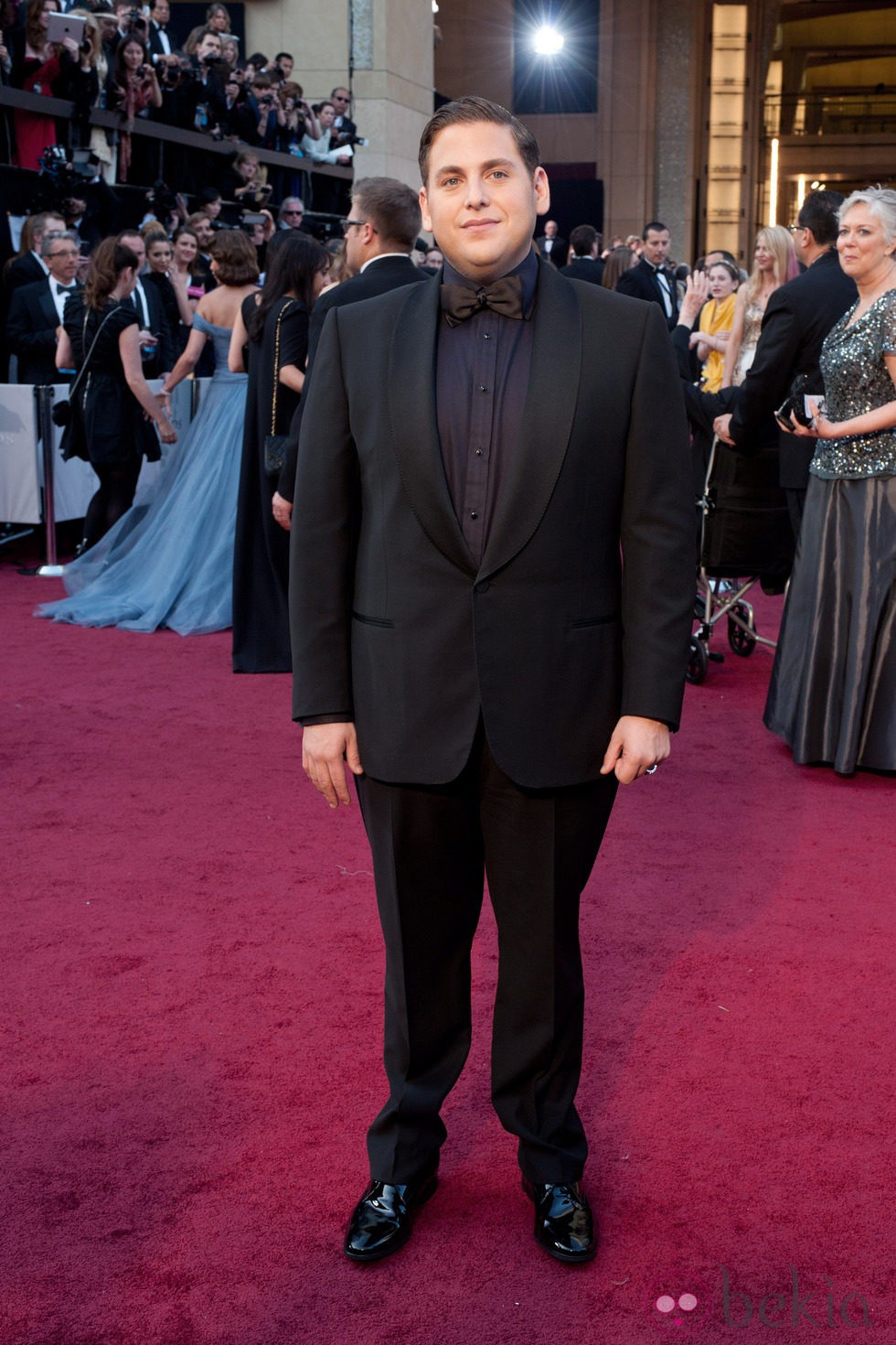 Jonah Hill en la alfombra roja de los Oscar 2012