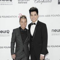 Adam Lambert en la fiesta de Elton John tras los Oscar 2012