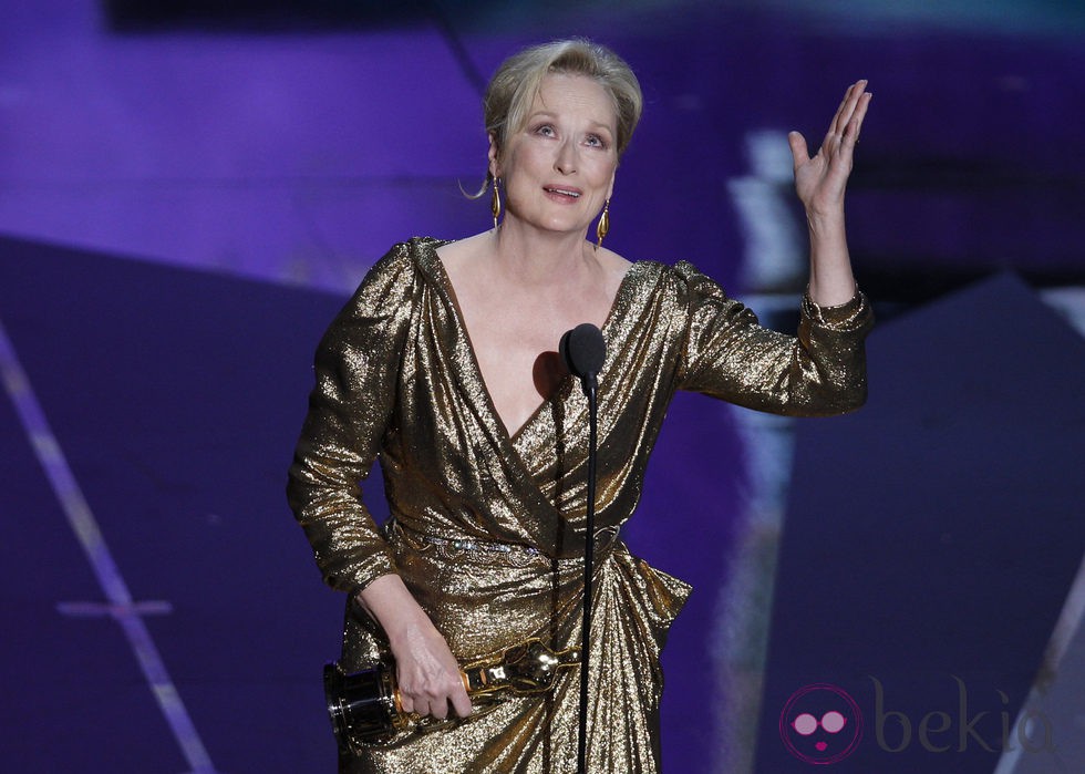 Meryl Streep recoge su Oscar 2012 a la Mejor Actriz