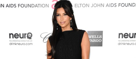 Kim Kardashian en la fiesta post Oscars 2012 celebrada por Elton John