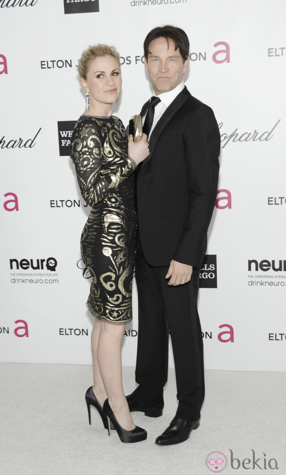 Anna Paquin y Stephen Moyer en la fiesta post Oscars 2012 celebrada por Elton John