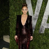 Jennifer Lopez en la fiesta Vanity Fair tras los Oscar 2012