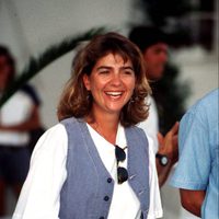 La Infanta Cristina en el Náutico de Palma de Mallorca en los años 90