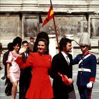 La Infanta Cristina y Juan Gómez-Acebo en la boda de la Infanta Elena en 1995