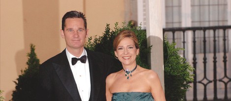 La Infanta Cristina e Iñaki Urdangarín en la cena de gala previa a la boda del Príncipe Felipe