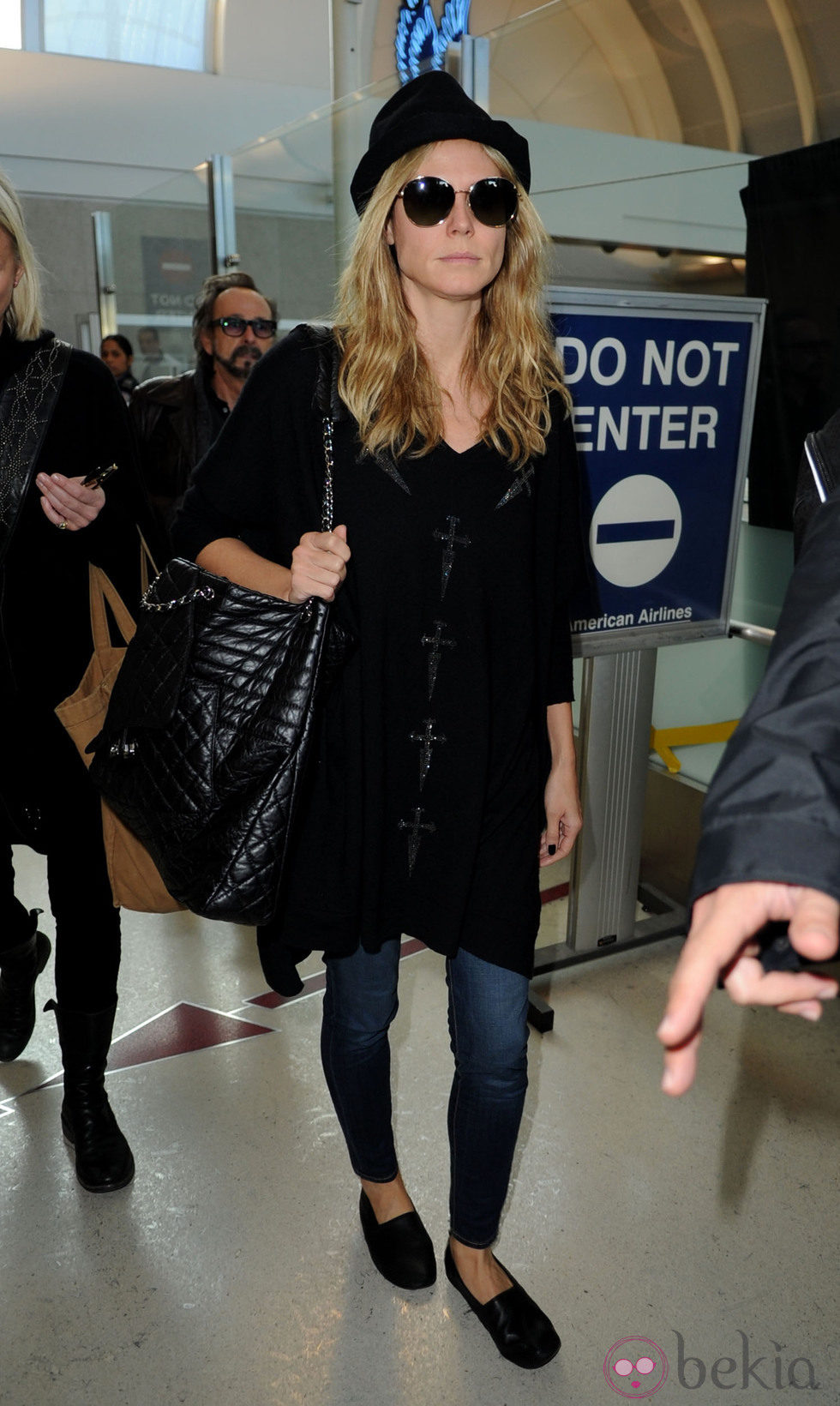 Heidi Klum en el aeropuerto de Los Ángeles