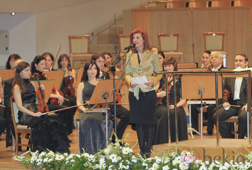 Maite Pagazaurtundua en el concierto en homenaje a las víctimas del terrorismo