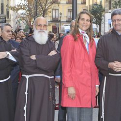 La Infanta Elena a su llegada al templo del Cristo de Medinaceli