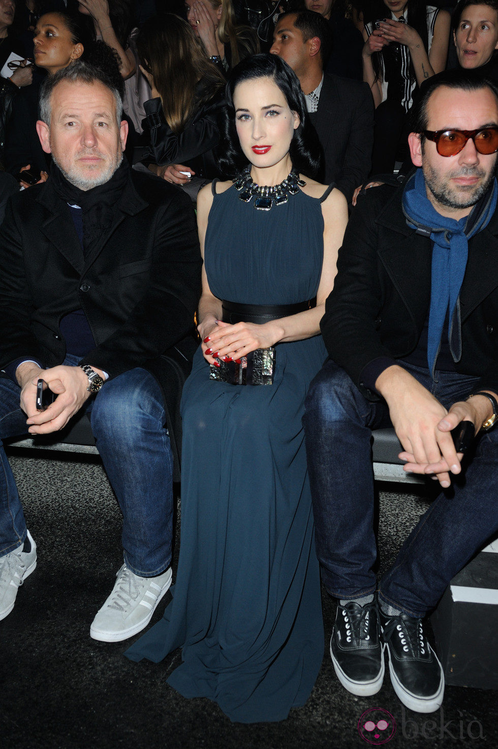 Dita Von Teese en la fiesta de Alber Elbaz para Lanvin