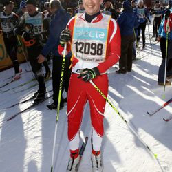 Federico de Dinamarca disputa la carrera Vasaloppet