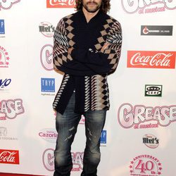 Iván Sánchez en el estreno de 'Grease'