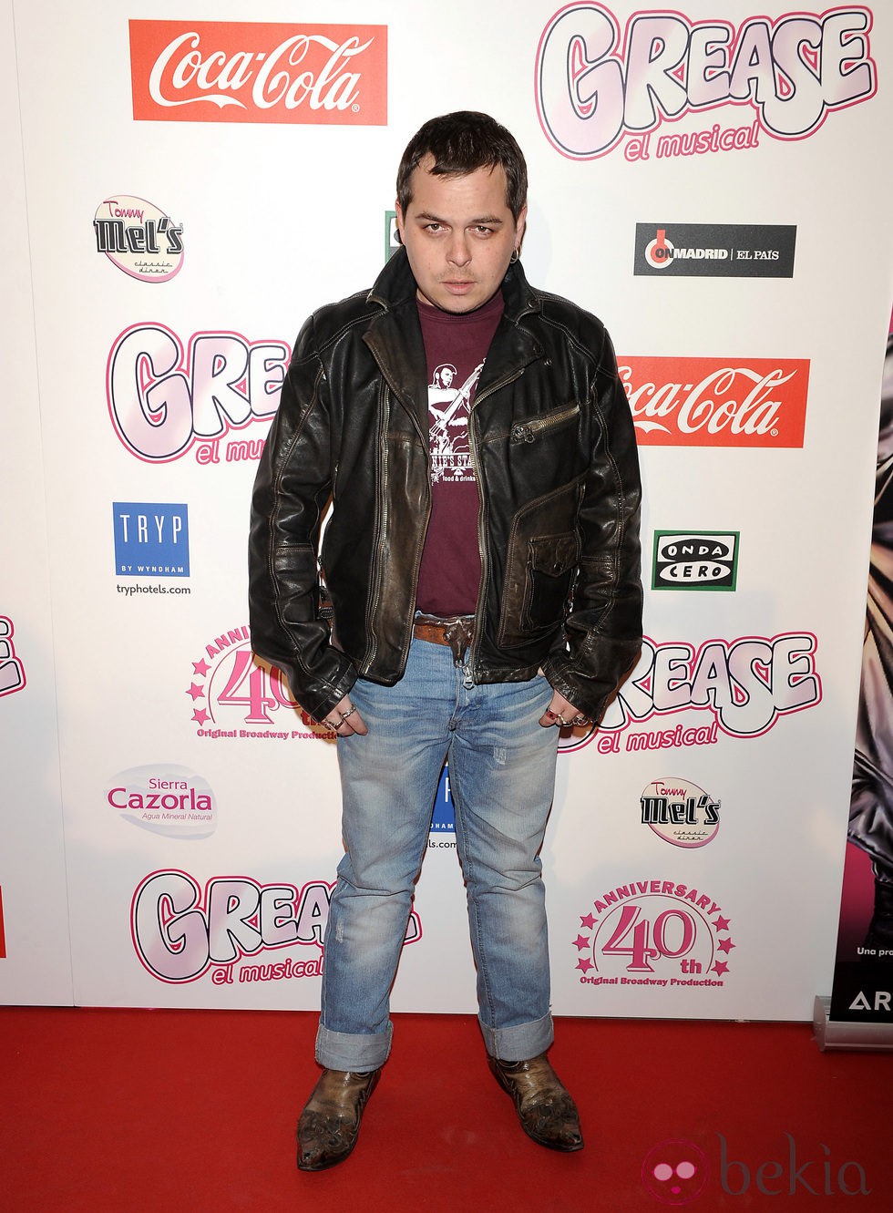 Jimmy Barnatán en el estreno de 'Grease'