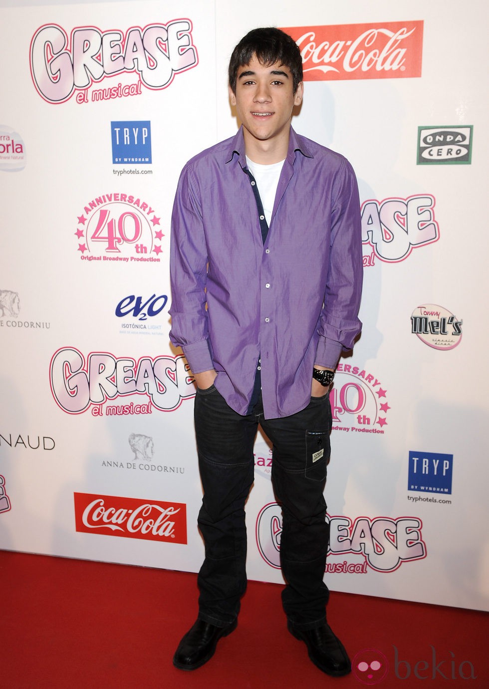 Jorge Jurado en el estreno de 'Grease'