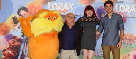 Angy, Zac Efron y Danny DeVito presentan 'The Lorax'